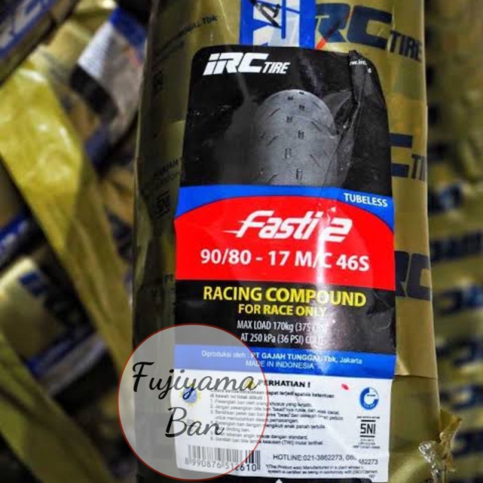 Jual Ban Motor Tubeless IRC Fasti 2 90/80-17 Racing Compound | Shopee ...