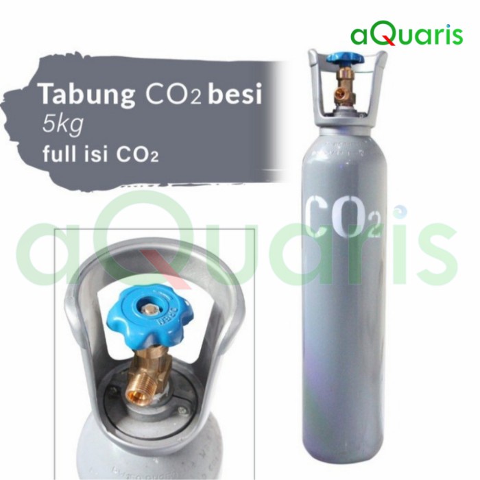 Jual Tabung Co2 5 Kg Besi Full Isi- Tabung Co2 Aquascape | Shopee Indonesia