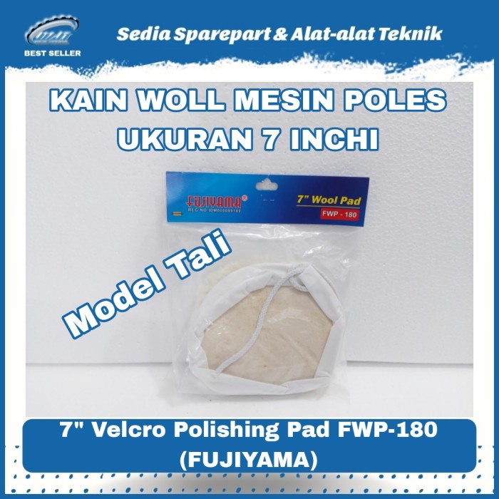 Jual Kain Wol Mesin Poles Velcro Wool Pad Inchi Fwp Fujiyama Shopee Indonesia