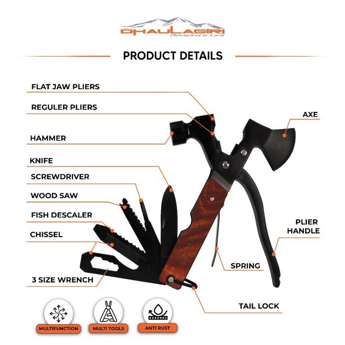 Jual Palu Kapak Multifunction Axe In Multifungsi Dhaulagiri