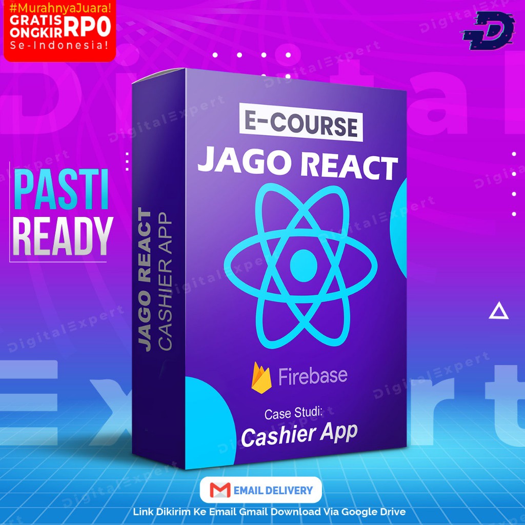 Jual JAGO REACT JS + FIREBASE - Studi Kasus Membuat Aplikasi Kasir ...