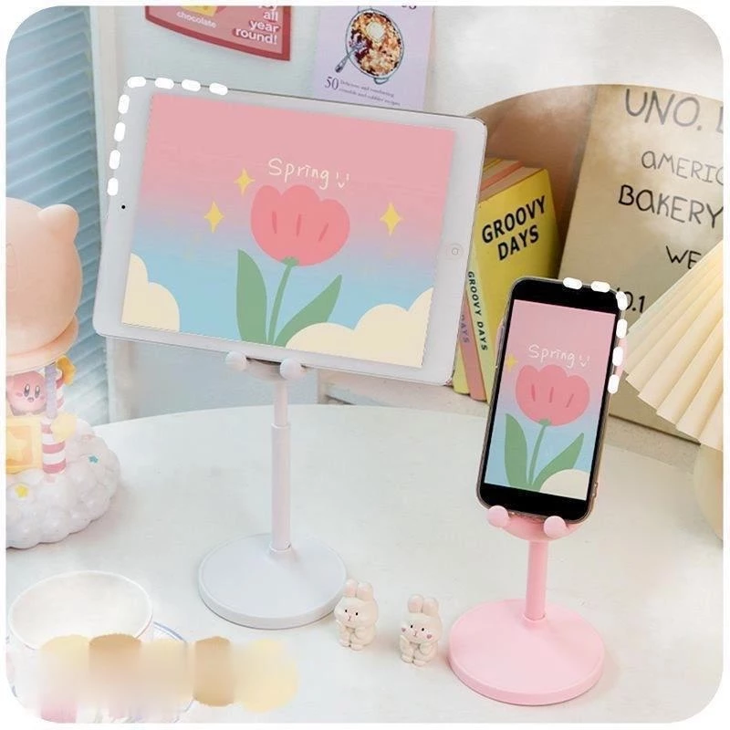 Stand holder phone kelinci cute folding dekstop universal portable