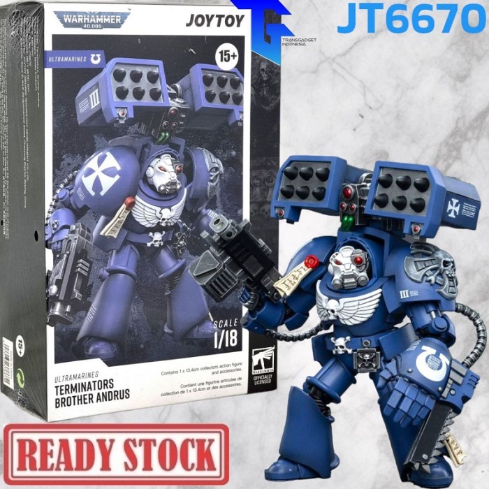 Jual JOYTOY 1/18 Warhammer 40K Ultramarines Terminators Brother Andrus ...