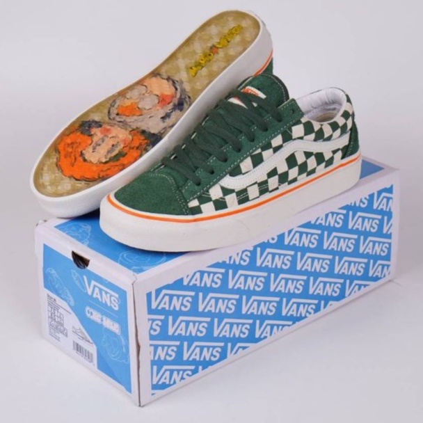 Sepatu Vans Style 36 X Miro Wujo Year Off The Rabbit Green Hijau Sneakers Pria Olahraga Sport Running Lari VN000CDEV0N