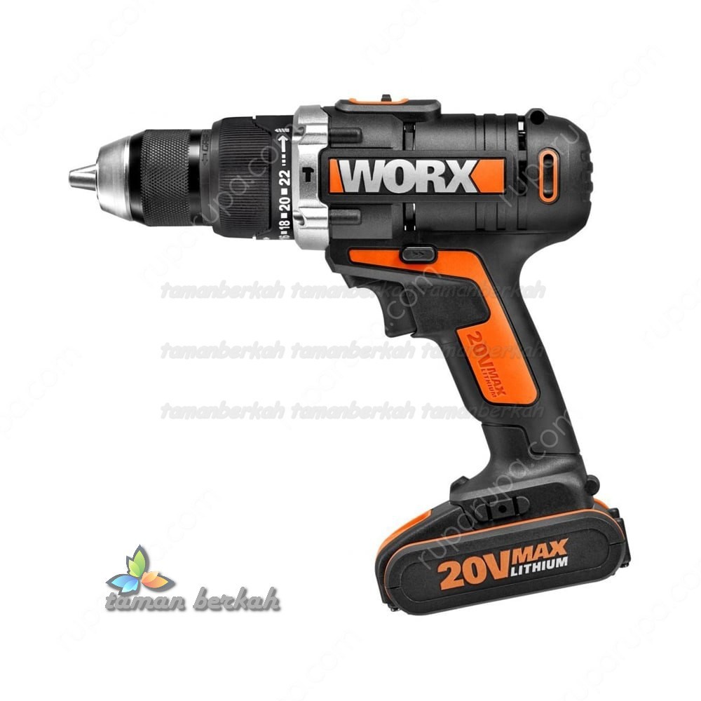 Jual Worx Bor Listrik Mm Cordless Hammer Drill Mm V Shopee