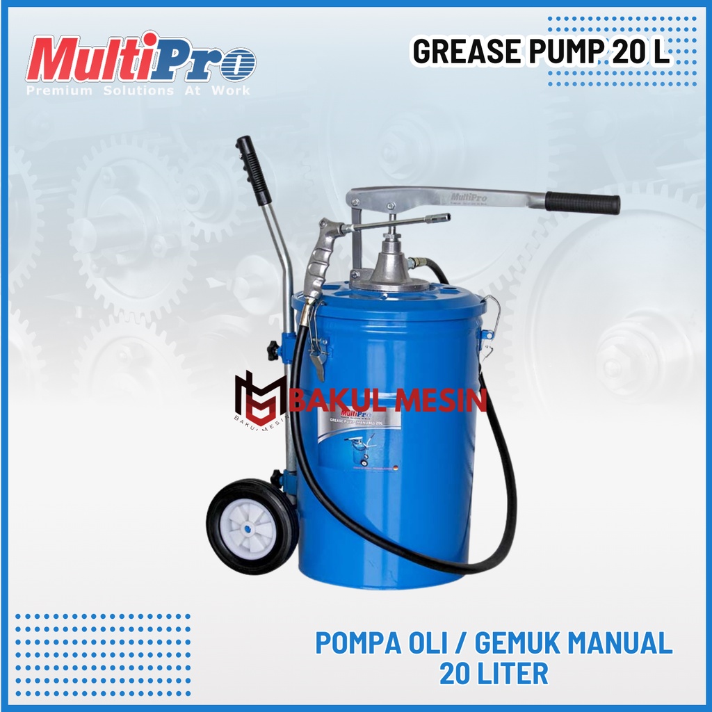 Jual MULTIPRO GREASE PUMP 20L POMPA OLI MANUAL OIL PUMP POMPA GEMUK