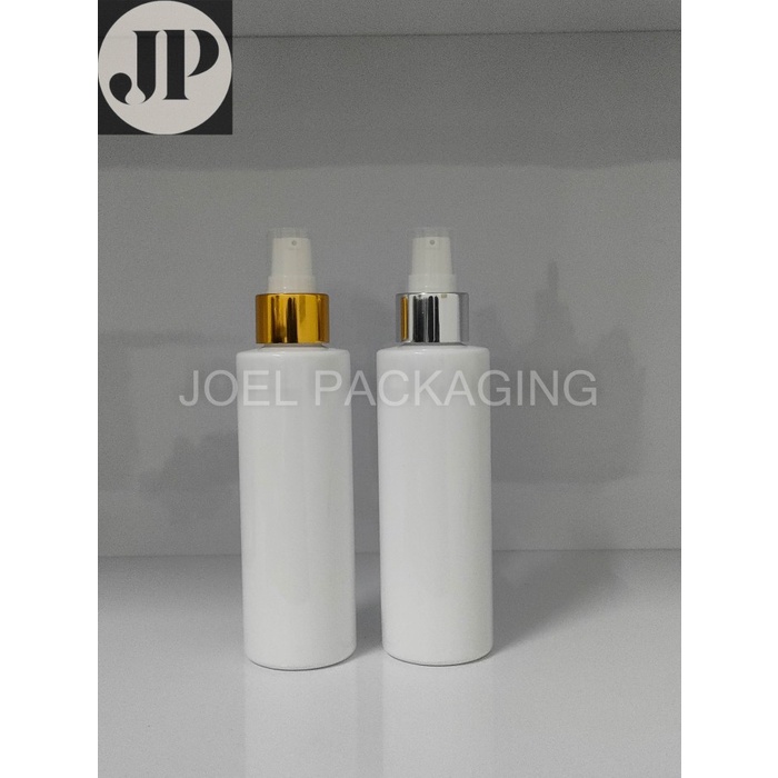 Jual Botol Rf 150 Ml Putih Pump Treatment Half Cap Gold Silver N24 Pet ...