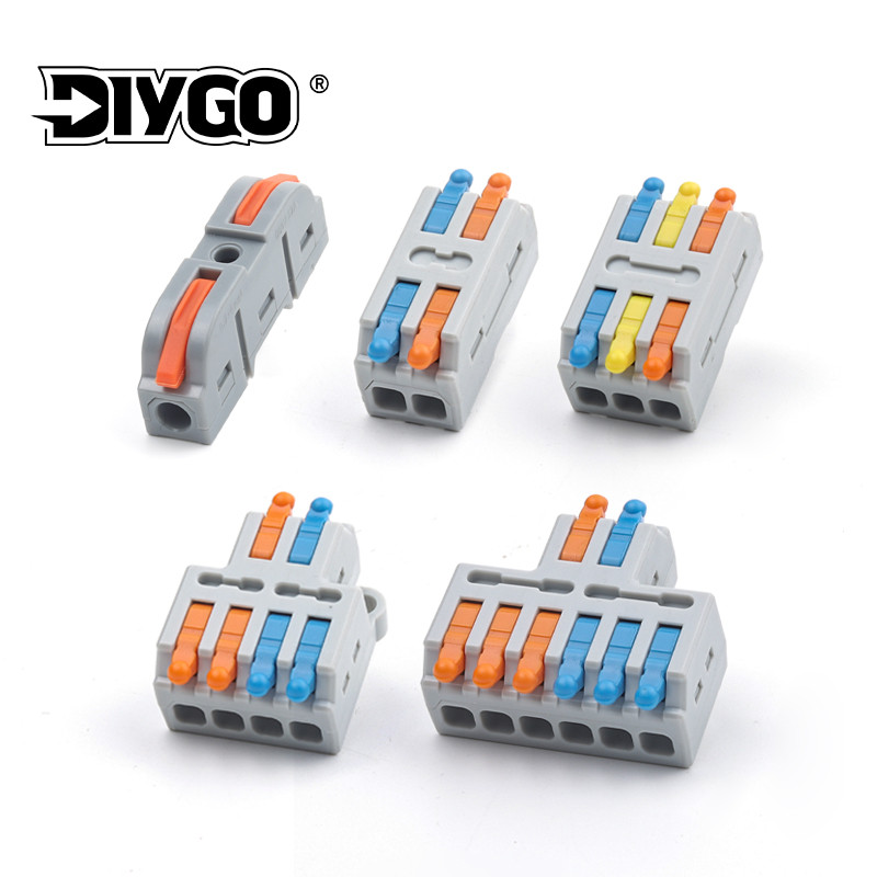 Jual Mini Universal Compact 1/2/3Pin Quick Wire Conductor Connector ...