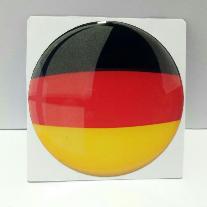 Jual Emblem sticker timbul resin lentur logo bendera jerman bulat ...