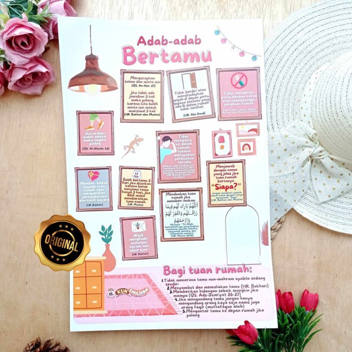 Jual Poster Adab Bertamu - Asli | Shopee Indonesia