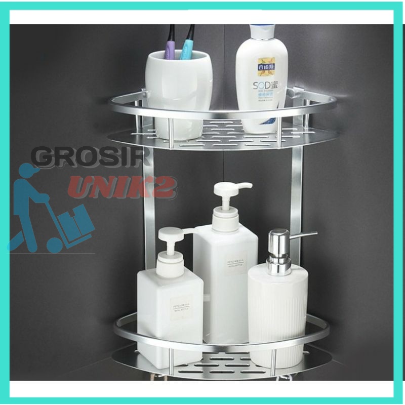 Jual Rak Kamar Mandi Aluminium Model Segitiga | Shopee Indonesia