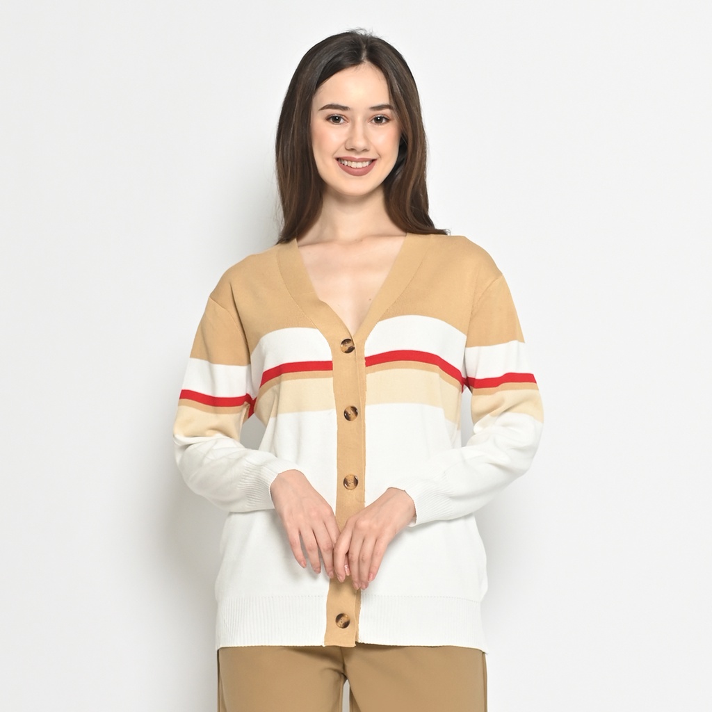 Jual QUEENTIN Cardigan Casual Wanita 212 Rajut Knit Strecth Multi ...