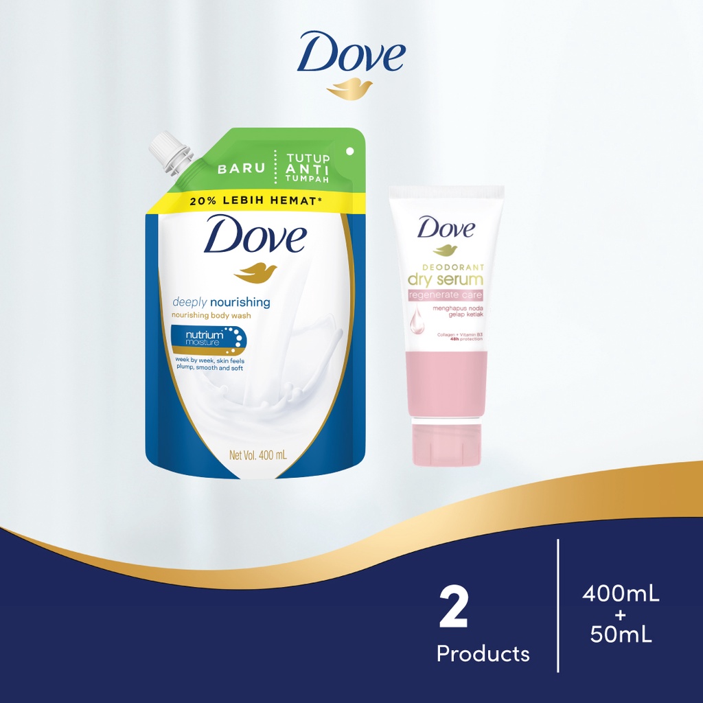 Jual Deodorant Dry Serum Collagen + Niacinamide + Dove Deeply