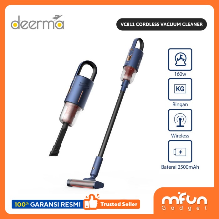 Jual Deerma Cordless Vacuum Cleaner Portable Handheld Penyedot Debu