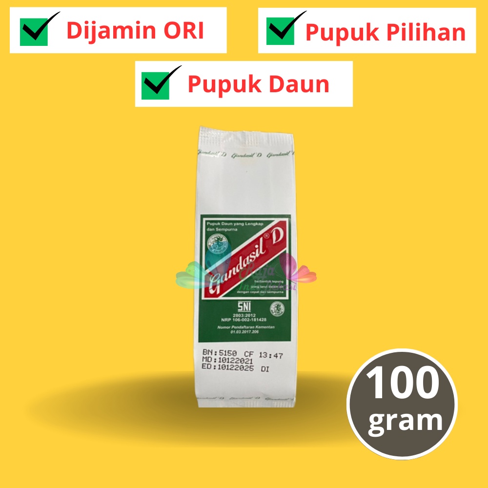 Jual Pupuk Daun Gandasil D 100 Gram Yang Lengkap Dan Sempurna Pupuk ...