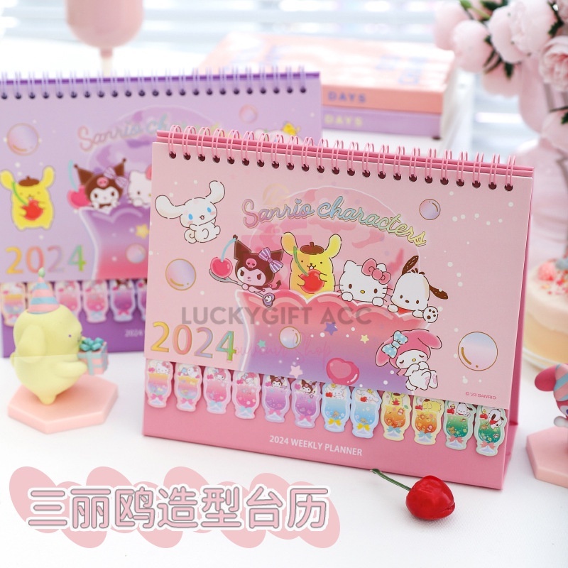 Jual (SANRIO UNIQUE 23) KALENDER 2024 LICENSE MOTIF SANRIO / CALENDER