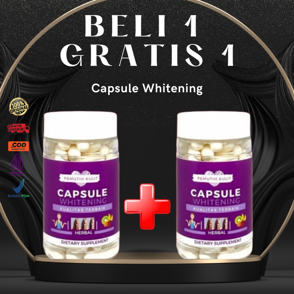 [BELI 1 GRATIS 1] PLATINUM WHITENING GLUTATHIONE UNGU Collagen Pemutih  Badan Platinum Capsule Whitening Glutathione Kapsul Ori Original Pemutih  Kulit 