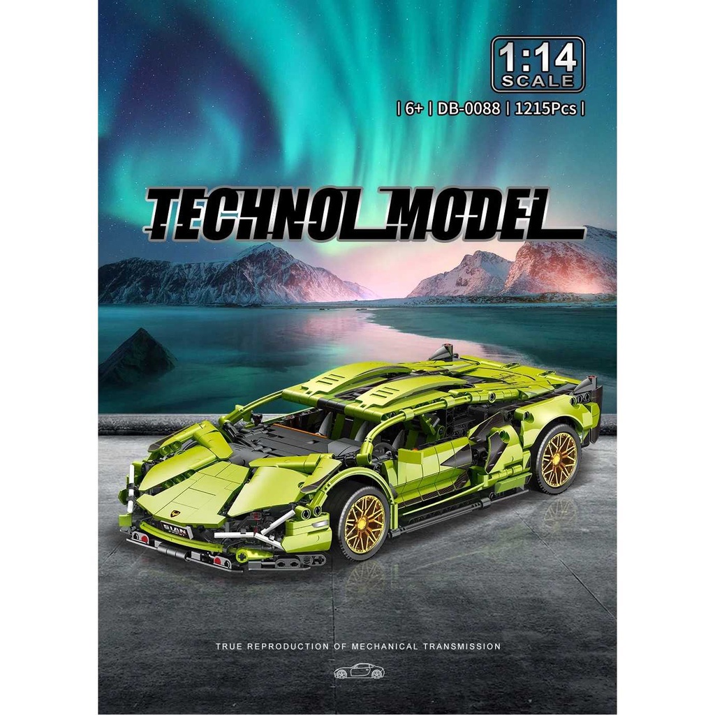 Jual TECHNOLMODEL Remote Control 1215pcs Mainan Lego Bricks Rakit Mobil ...