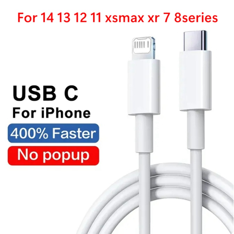 For Apple PD 20W Charger For iPhone 16 15 14 13 12 11 Pro Max Plus XS USB  C Fast Charging Lightning Cable Accessories