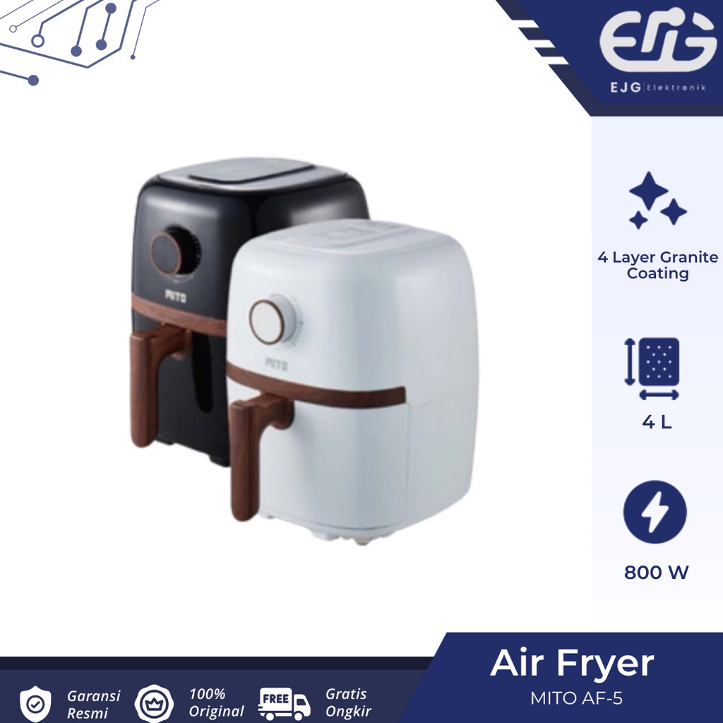 Jual Mito Air Fryer AF5 / AF 5 / AF-5 Happy Fry Mito Wood Series ...