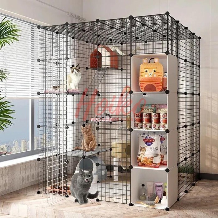 Jual KANDANG KUCING KELINCI ANJING PAGAR BESI DOG CAT RABBIT FENCE ...