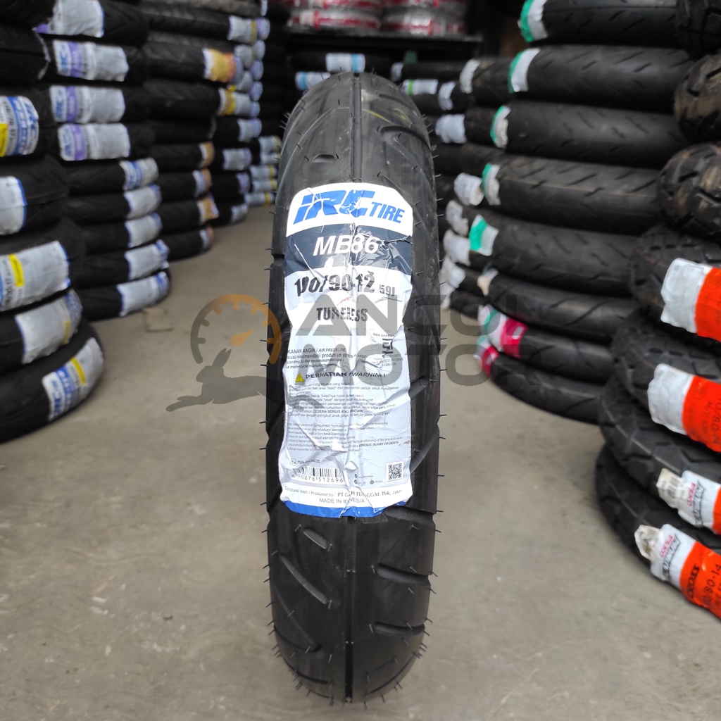 Jual IRC MB86 100/90-12 110/90-12 Ban Luar Motor Scooter Matic Tubeless ...