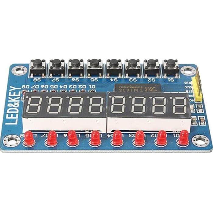 Jual TM1638 8-Bit Key - Led -7segment Display Module Arduino Raspberry ...
