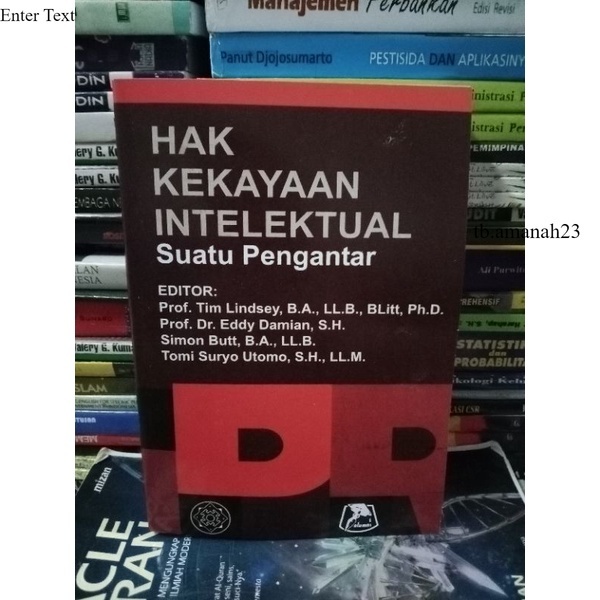 Jual Buku HAK KEKAYAAN INTELEKTUAL SUATU PENGANTAR | Shopee Indonesia