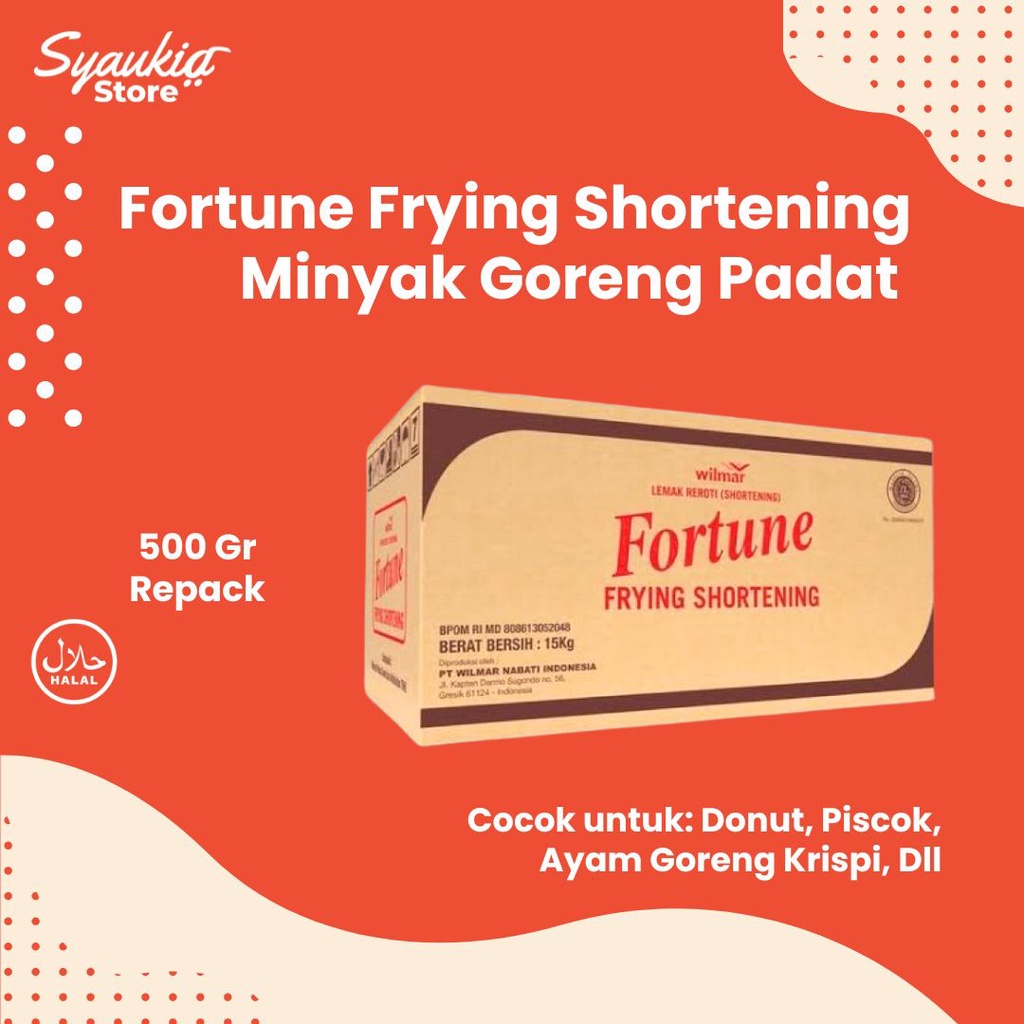 Jual Syaukia Store Minyak Goreng Padat Fortune 500 gr Minyak Padat