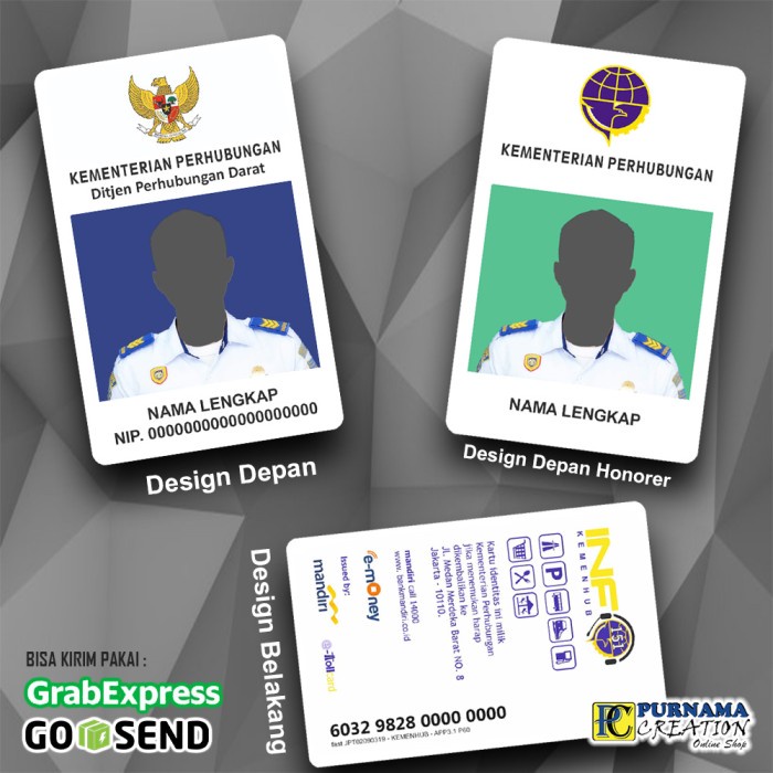 Jual BW76 Idcard ID Card Emoney Kemenhub Kementerian Perhubungan ...