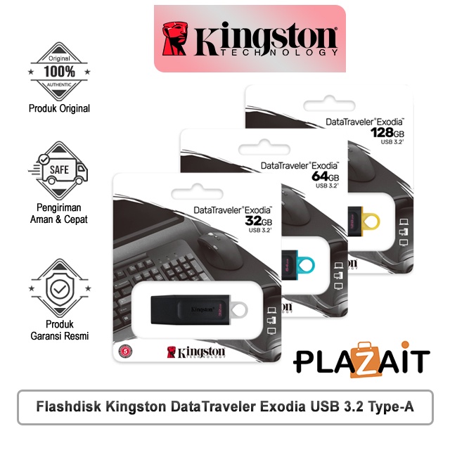 Jual Flashdisk Kingston DataTraveler Exodia USB 3.2 Type-A | Shopee ...