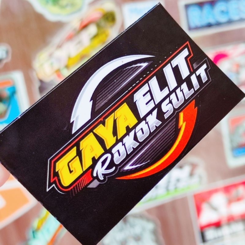 Jual stiker gaya elit ROKOK SULIT | Shopee Indonesia