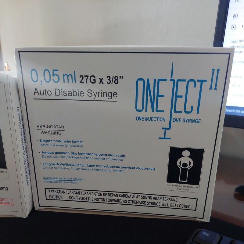 Jual Spuit One ject 0.5 dan 0.05 CC (Perbox 100pcs) | Shopee Indonesia