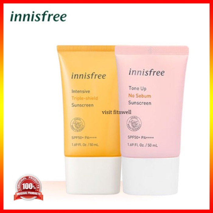 Jual Innisfree Intensive Triple Shield / No Sebum Sunblock SPF50+ Triple Shield Shopee Indonesia
