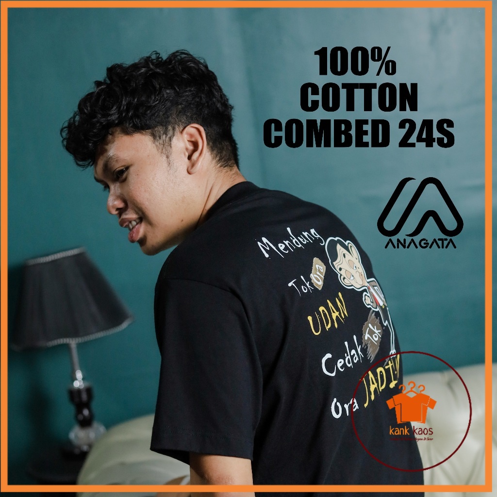 Jual kaos sablon digital Kaos pria kata kata 100 cotton combed kaos