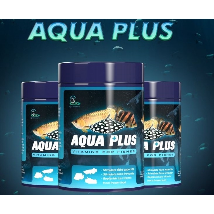 Jual AQUA PLUS Multivitamin utk ikan Predator Pari Arowana Tiger Fish ...