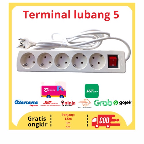 Jual terminal kabel bright g lubang 5 panjang 1,5m,3m dan 5 meter ...