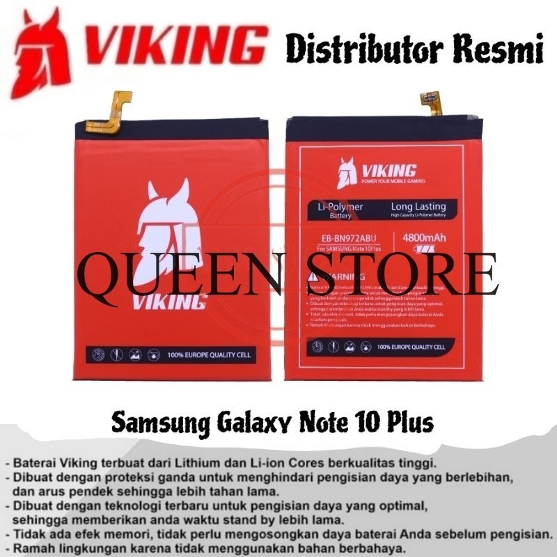 Jual Baterai VIKING Samsung Galaxy Note 10 Plus EB-BN972ABU Battery ...