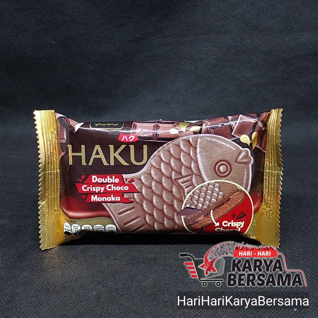 Jual ICE CREAM GLICO WINGS HAKU DOUBLE CRISPY CHOCO MONAKA 100ML