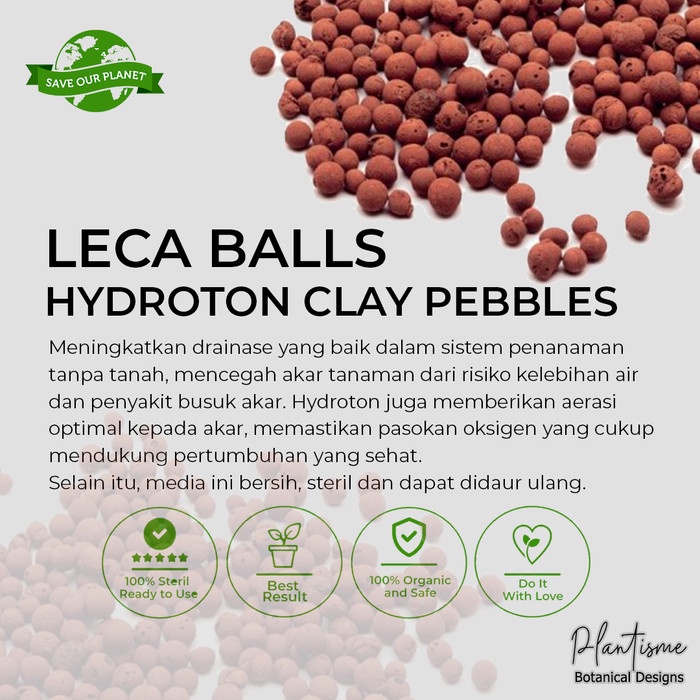 Jual Hydroton Clay Pebbles Hidroton Leca Balls Media Tanam Hidroponic ...