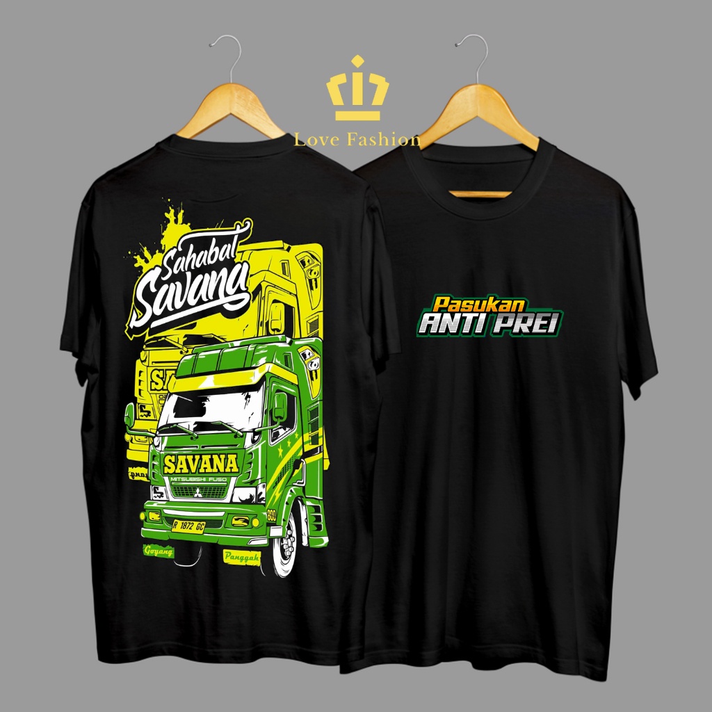 Jual Kaos Tshirt Baju Distro Mobil Truk Pasukan Anti Prei Sahabat