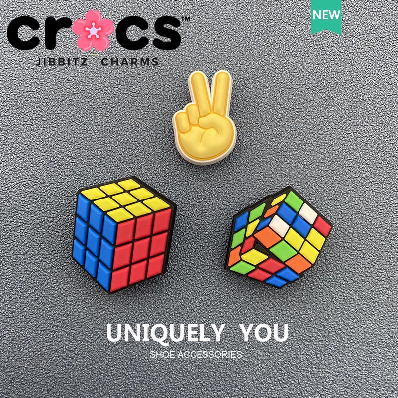 Jual Jibbitz crocs charms Shoe Buckle Hole Shoe Accessories Rubik's