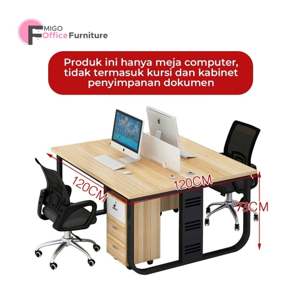 Jual Meja Kantor / Meja Komputer / Meja Kerja Minimalis /Computer Desk ...