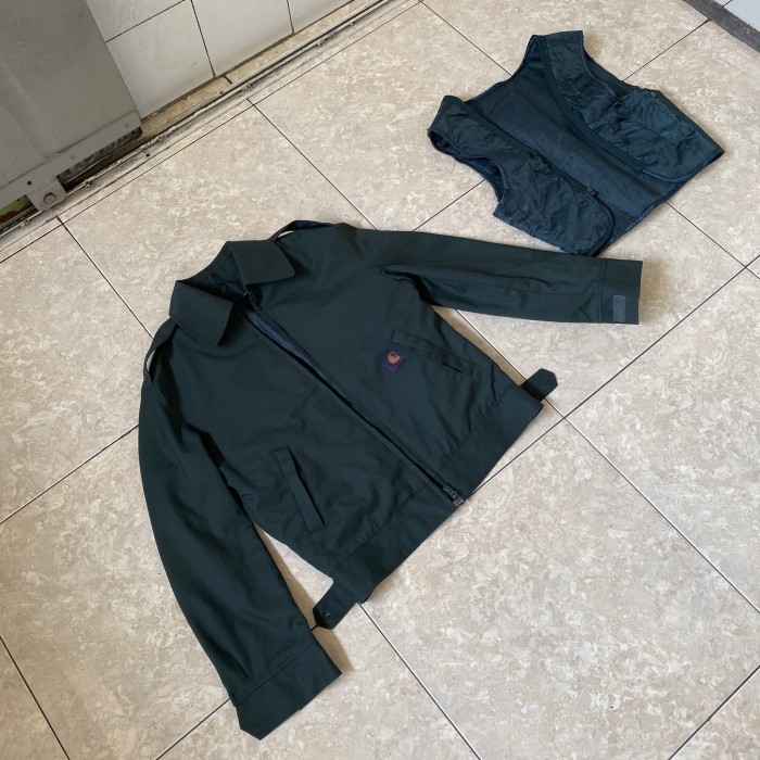 Jual Work Jacket Rework with Carhartt logo and inner vest | Shopee ...