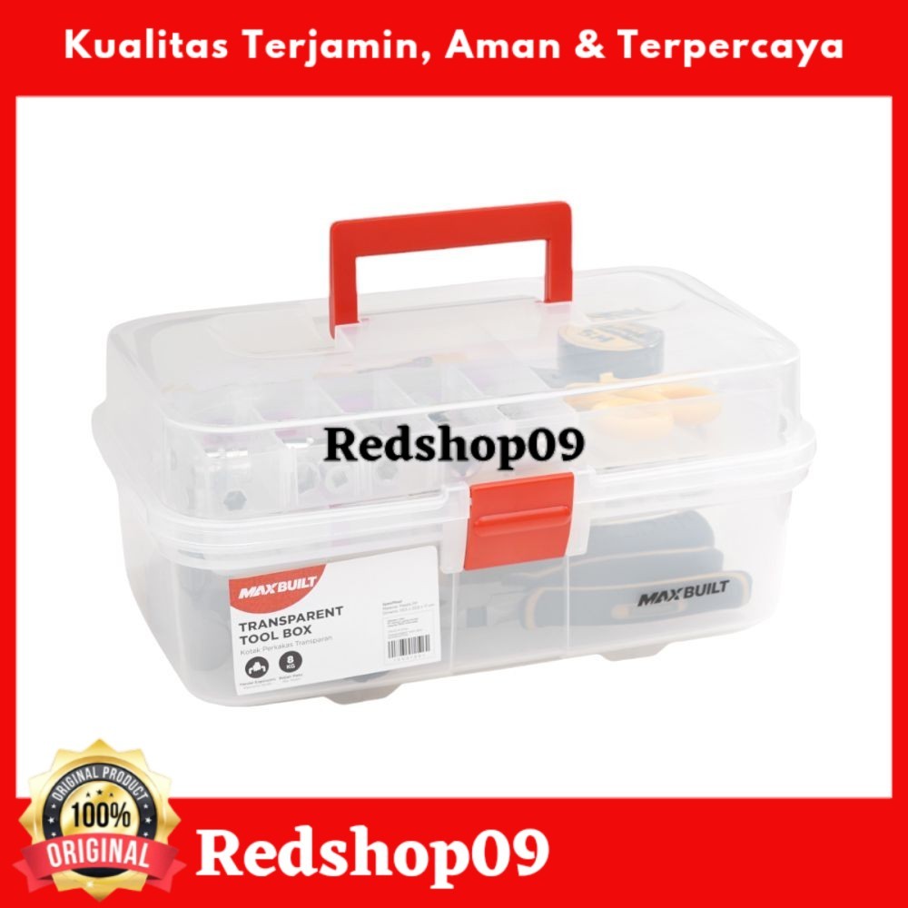 Jual AZKO Maxbuilt Kotak Perkakas Dengan 2 Tingkat Organizer Transparan ...