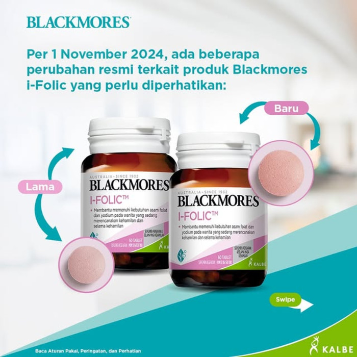 Jual BLACKMORES I-Folic 60 Tablet / IFolic Kapsul Asam Folat Vitamin B ...