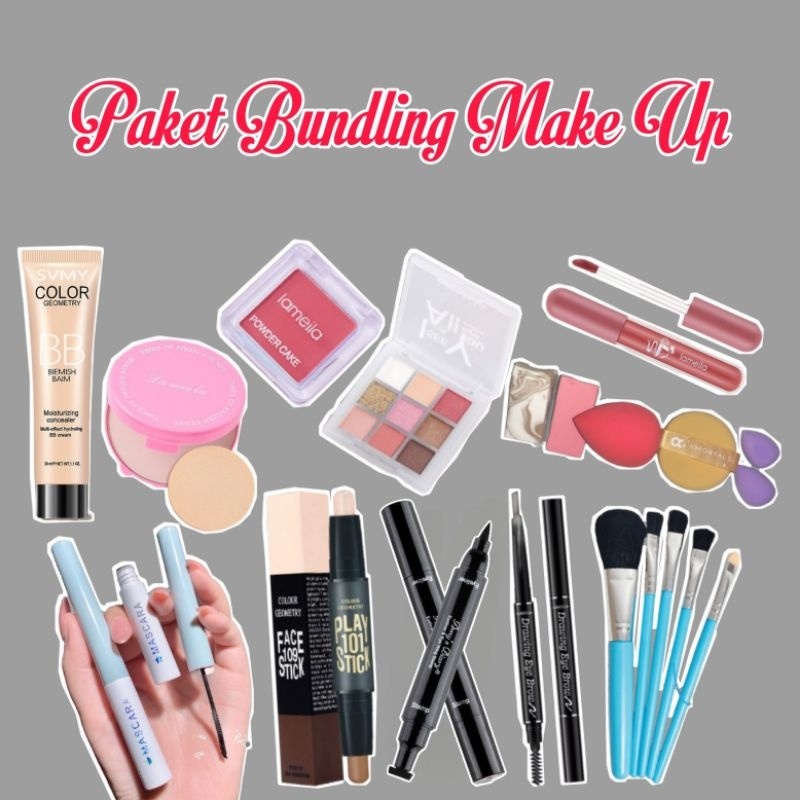 Jual [JOIN LIVE] Paket Bundling Hemat Makeup lipstik BB cream