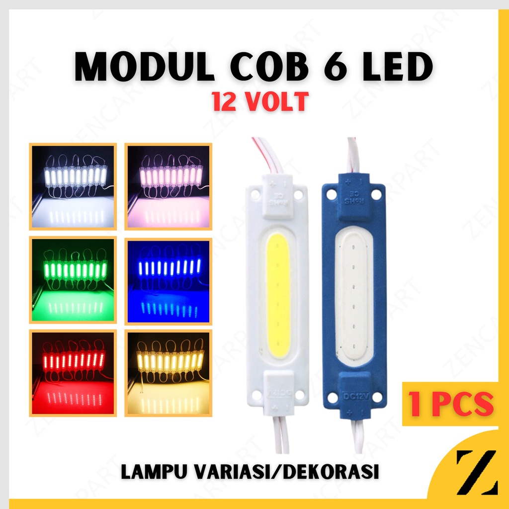 Jual Lampu LED COB 6 Titik Mata 12 Volt 12V Modul Module Variasi Mobil ...