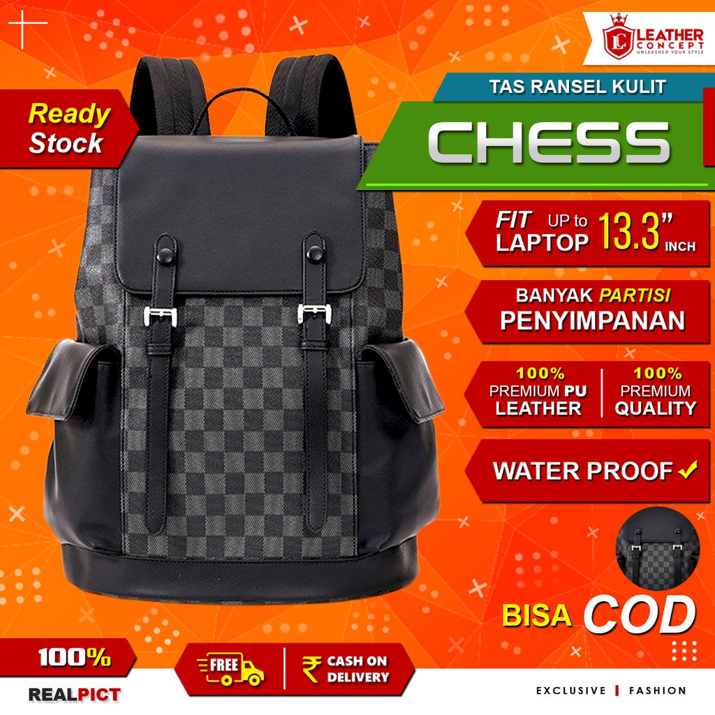 Jual LEATHER CONCEPT Tas Ransel Pria Kulit Ransel Kulit Pria Backpack
