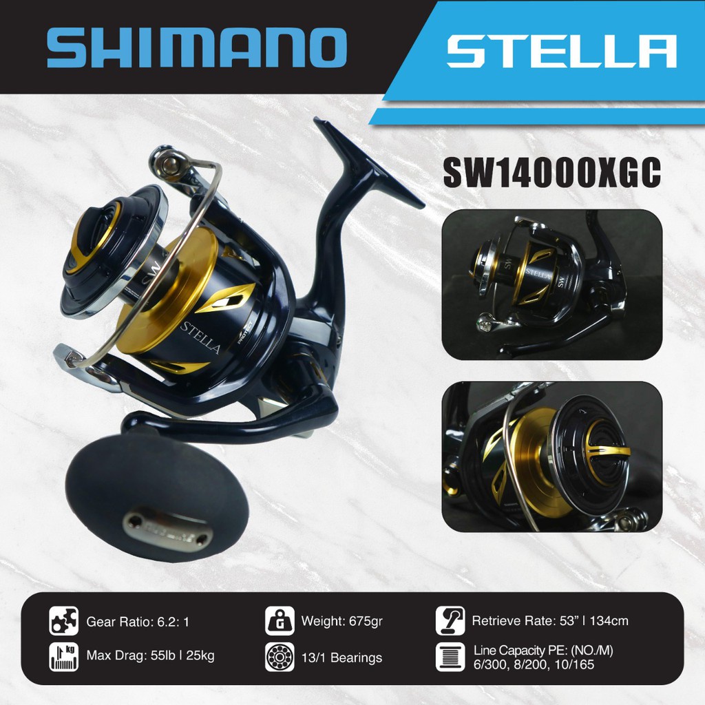 Jual REEL SPINNING SHIMANO STELLA SW 14000 XGC Shopee Indonesia